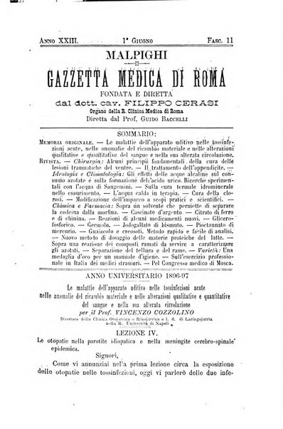 Gazzetta medica Malpighi