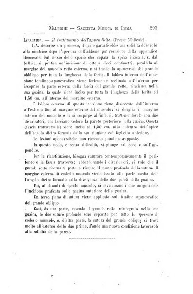 Gazzetta medica Malpighi