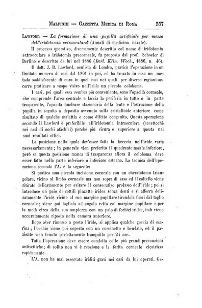 Gazzetta medica Malpighi