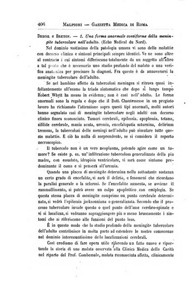 Gazzetta medica Malpighi