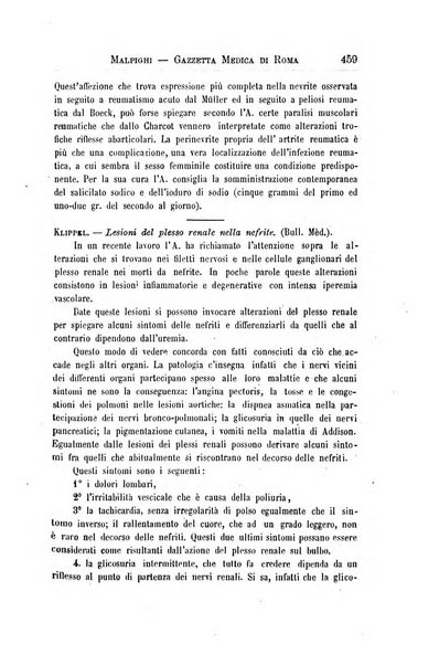 Gazzetta medica Malpighi