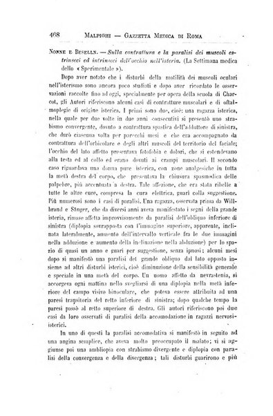 Gazzetta medica Malpighi