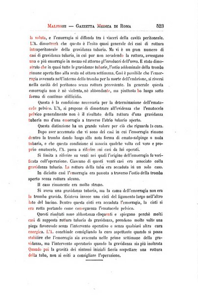 Gazzetta medica Malpighi