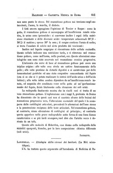 Gazzetta medica Malpighi