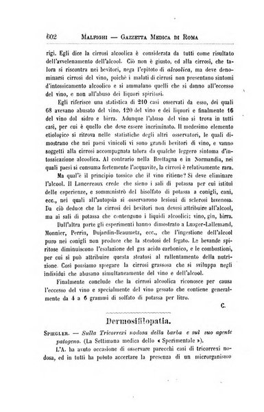 Gazzetta medica Malpighi