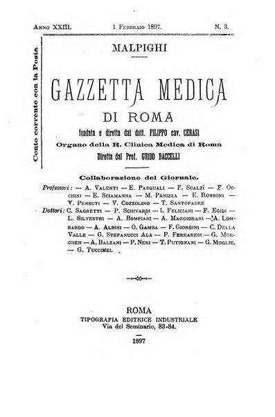 Gazzetta medica Malpighi