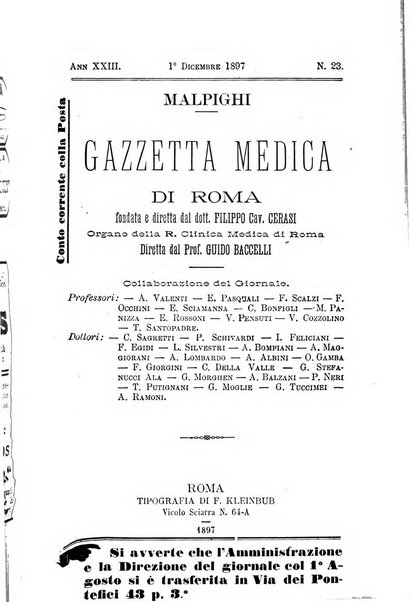 Gazzetta medica Malpighi