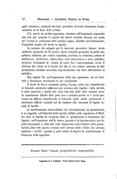 Gazzetta medica Malpighi