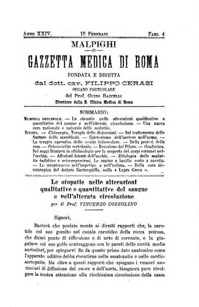 Gazzetta medica Malpighi