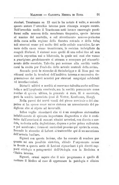 Gazzetta medica Malpighi