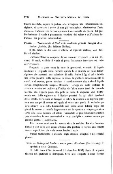 Gazzetta medica Malpighi