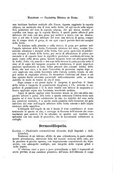 Gazzetta medica Malpighi