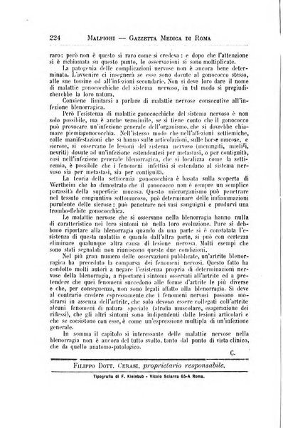 Gazzetta medica Malpighi