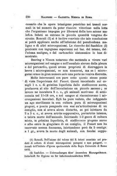 Gazzetta medica Malpighi