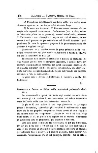 Gazzetta medica Malpighi