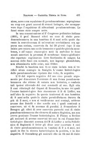 Gazzetta medica Malpighi