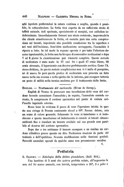 Gazzetta medica Malpighi