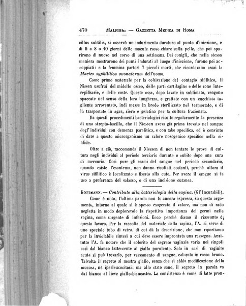 Gazzetta medica Malpighi