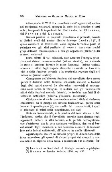 Gazzetta medica Malpighi