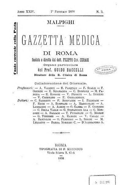 Gazzetta medica Malpighi