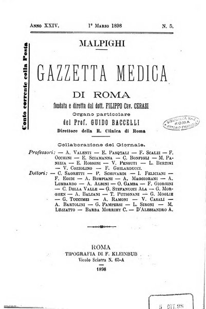 Gazzetta medica Malpighi