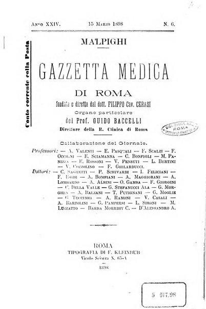 Gazzetta medica Malpighi