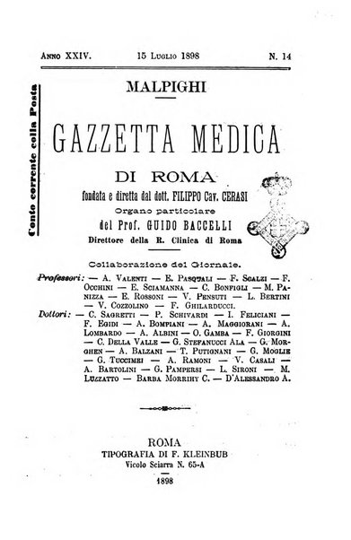 Gazzetta medica Malpighi