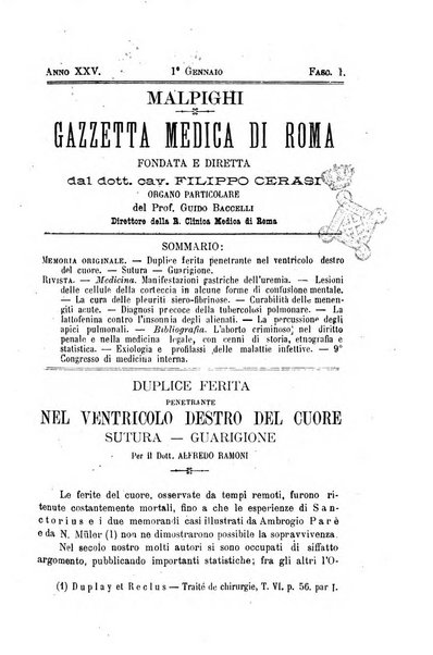 Gazzetta medica Malpighi