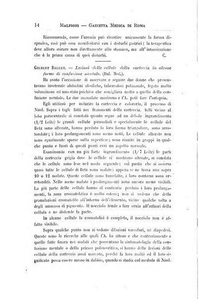 Gazzetta medica Malpighi