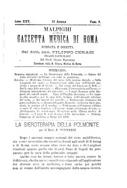 Gazzetta medica Malpighi