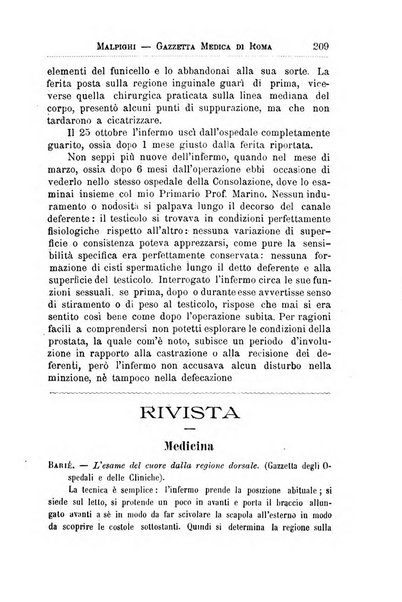 Gazzetta medica Malpighi