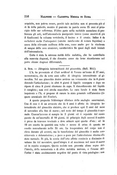 Gazzetta medica Malpighi