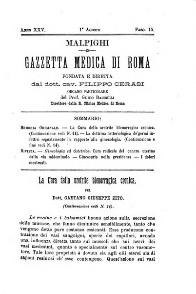 Gazzetta medica Malpighi