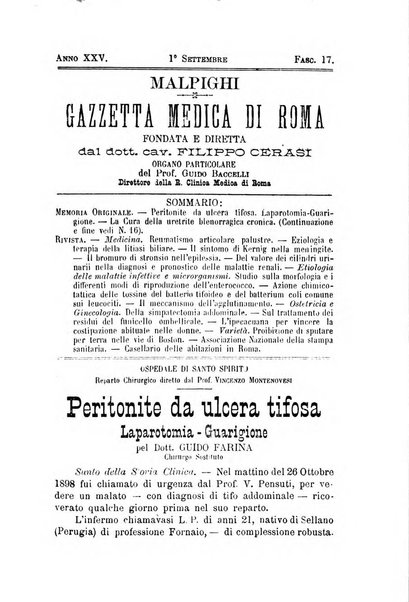 Gazzetta medica Malpighi