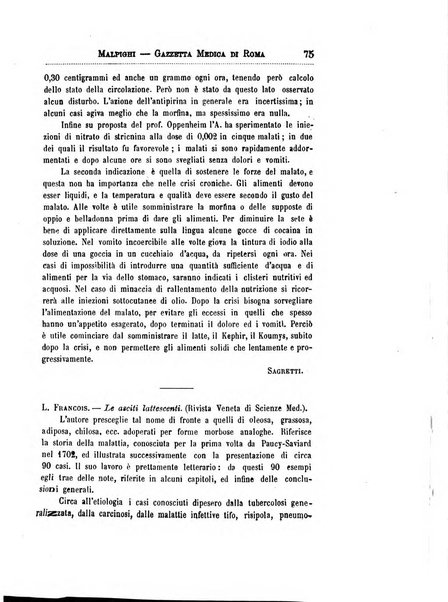 Gazzetta medica Malpighi