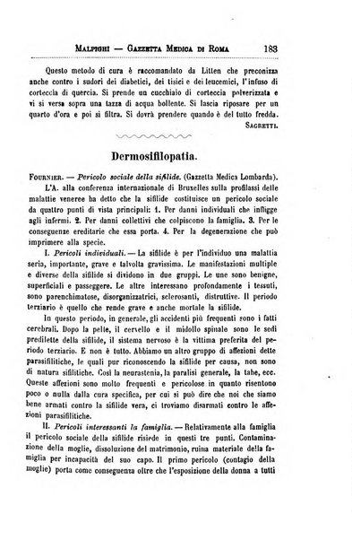 Gazzetta medica Malpighi