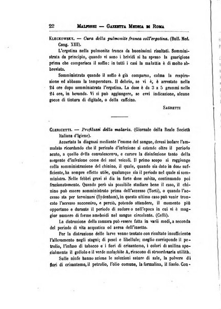 Gazzetta medica Malpighi