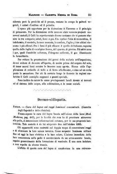 Gazzetta medica Malpighi