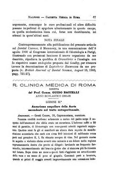 Gazzetta medica Malpighi