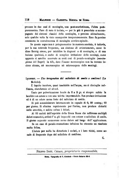 Gazzetta medica Malpighi