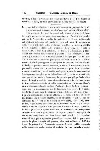 Gazzetta medica Malpighi