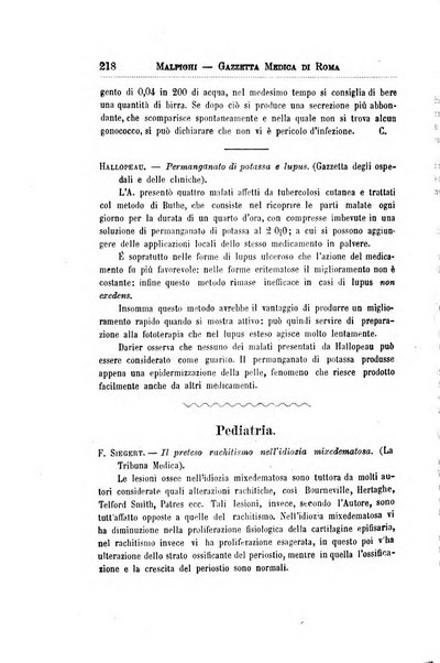 Gazzetta medica Malpighi