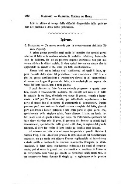 Gazzetta medica Malpighi