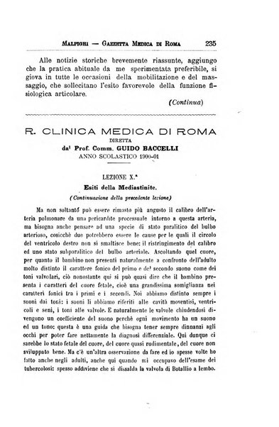 Gazzetta medica Malpighi