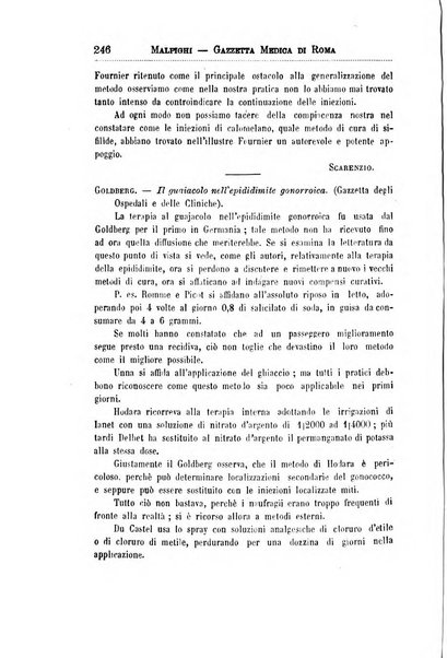 Gazzetta medica Malpighi