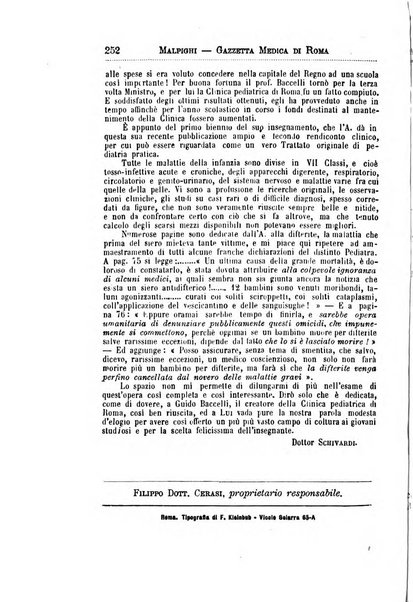 Gazzetta medica Malpighi