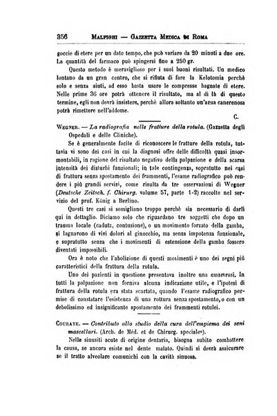 Gazzetta medica Malpighi