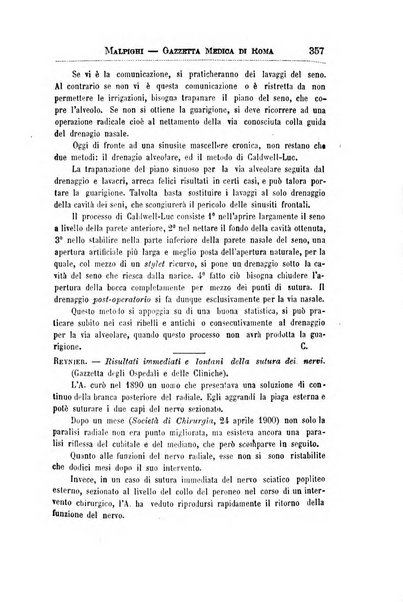 Gazzetta medica Malpighi