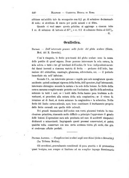 Gazzetta medica Malpighi