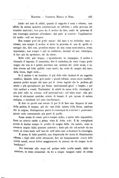 Gazzetta medica Malpighi